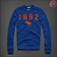 heren abercrombie and fitch 1892 moose logo crewneck blauw rood Goede Verkoop d4jl2765